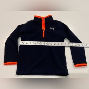 Under Armour Kids' Dark Blue and Bright Orange Hoodie